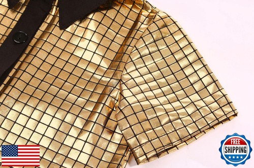 Gorkonpy 70s Outfits for Boys Kids Disco Costume Halloween Party Dress Up (Go - Picture 5 of 5