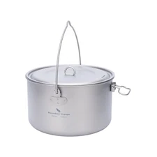 Boundless Voyage Titanium Hanging Pot for Outdoor Camping Backpacking Hiking ...