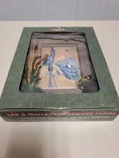River's Edge Products Lab & Mallard Picture Frame Wood 4"X 6" Hang or Stand NWB