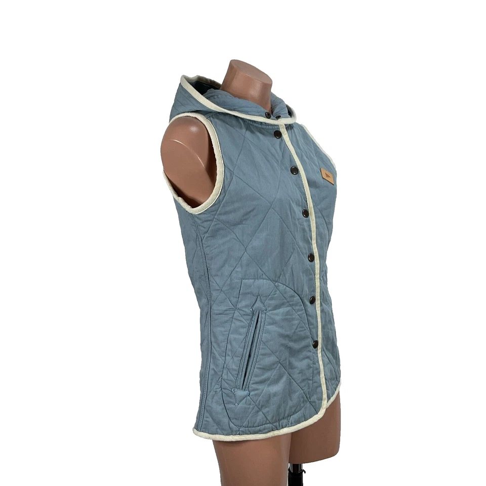 Chaleco de Colección Burton Gemmi Azul Forrado de Vellón para Hombres XS Snowboard Esquí Chaleco Retro Foto 4 de 4