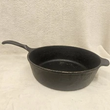 Vintage Wagners 1891 Original Cast Iron Skillet Chicken Fryer 10.25" 3" Deep