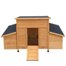 Chicken coop equipped with 6 large nesting boxes Waterproof asphalt roof
