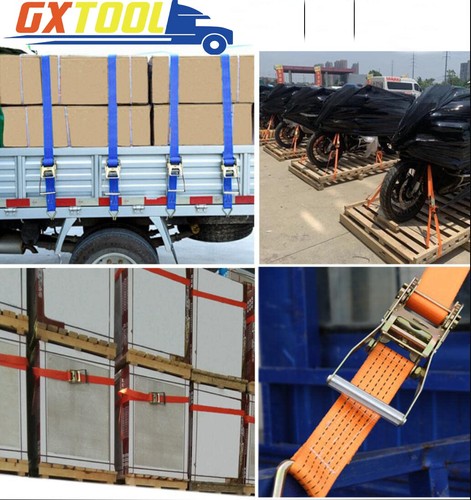 Ratchet Straps, 2" x 17' Heavy Duty Ratchet Straps Load up to 10000Lbs Cargo ... - Picture 6 of 7