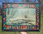 Vintage Genesee Beer Bar Tavern Light Sign -Old Homemade Box Project - Needs TLC