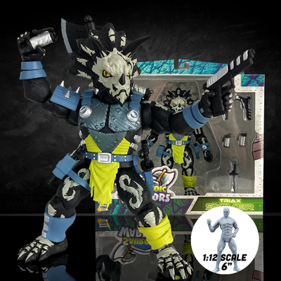 Triax Skiver – Triceratops Bounty Hunter Dinosaur Action Figure 1