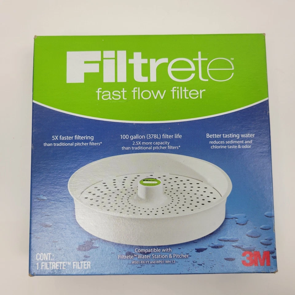 (2) 3M Filtrete Fast Flow Filter For Water Station & Pitcher 100 G New Sealed - Image 2 of 3