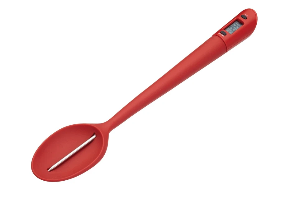KitchenCraft Home Made Jam Thermometer / Sugar Thermometer Spoon, Red, 32 cm - Image 3 of 3