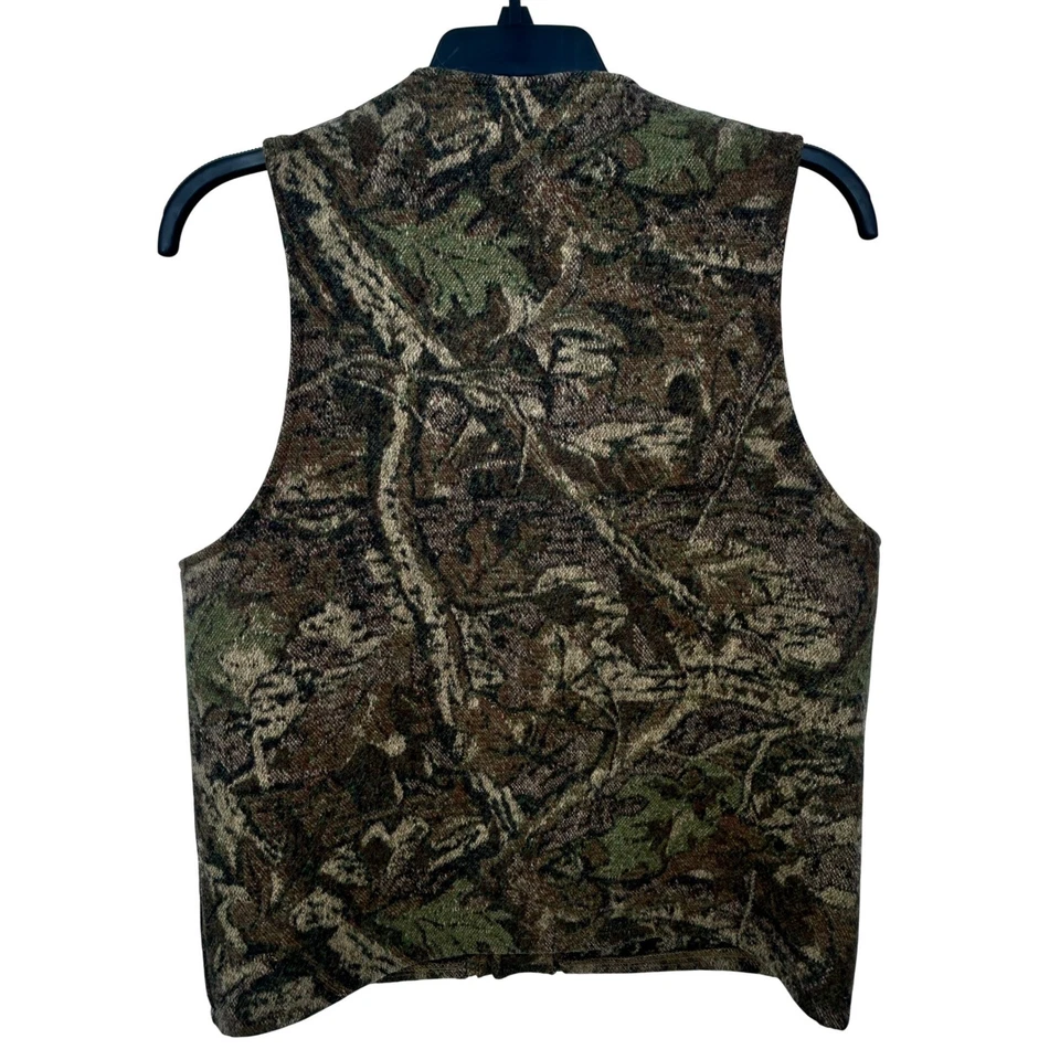 Filson Men's 44 Camo Virgin Wool Vest Summit Bank Logo Outdoor NOTES - AC - Image 3 of 4