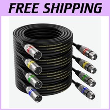 High-Fidelity XLR Mic Cable 10 ft 4 Pack