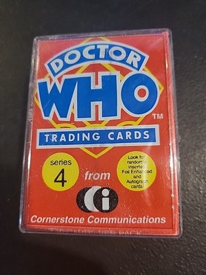 DOCTOR WHO SERIES 4 by CORNERSTONE from 1996 Complete Trading Card Set (1-90)