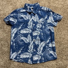 BOYS HAWAIIAN SHIRT Size 6 Yrs Color Blue Collar Short Sleeves Body  Soul
