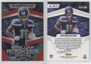 2023 Panini Rookies & Stars Stellar Red Prizm /99 Jaxon Smith-Njigba #SR-9 RC