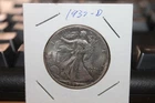 1937-D Walking Liberty Half Dollar CIRC XF++++ 90% Silver  Free Shipping