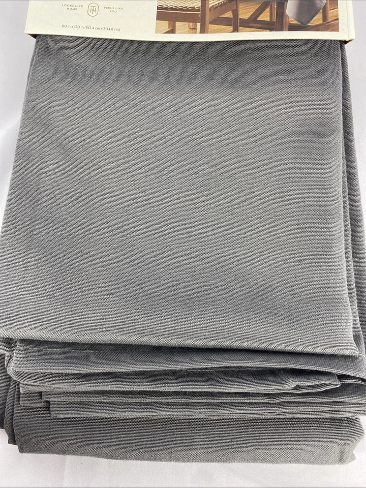 Threshold Tablecloth GRAY 60x120” New - Image 3 of 4