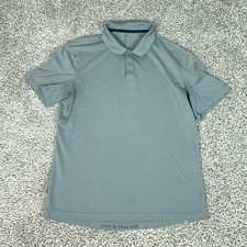 Lululemon Polo Shirt Mens Extra Large Gray Performance Golf Athletic Stretch