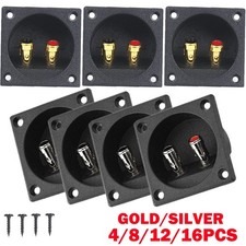 4/8/12/16Pcs Speaker Box Terminal 2 Wire Square Spring Cup Connector Subwoofer