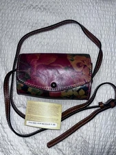 Patricia Nash Floral Mini Barrel Crossbody Purse Style P34701