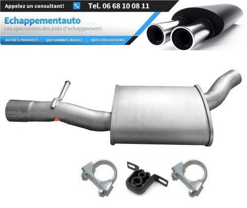 Échappement central Audi Q3 2.0 TFSI quattro réduction sonore