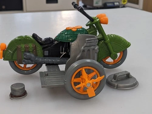 Vintage 1989 Sewer Cycle Vehicle Teenage Mutant Turtles Motorcycle Complete