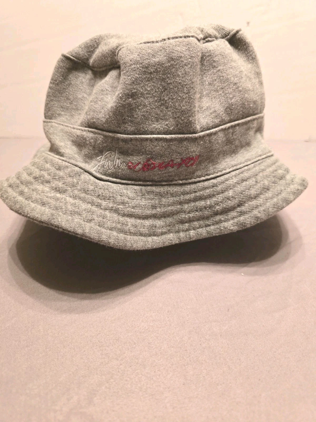 *RARE* Vintage FUBU "Circa XCII" Bucket Hat Gray Fleece S/M