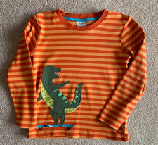 FRUGI DINOSAUR ON A SKATEBOARD LONG SLEEVE  TSHIRT AGE 7-8