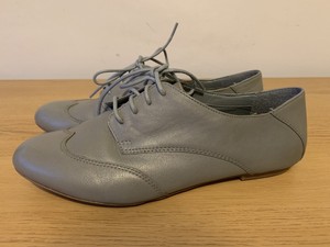 clarks grey brogues