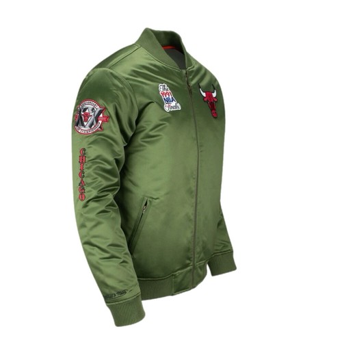 Mitchell & Ness 1991 NBA Chicago Bulls Satin Bomber Jacket Coat SIZE 2XL - Picture 4 of 10