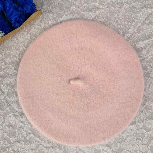 Children's Woolen Beret Cap Beret Cute Autumn and Winter Warm Painter Wool - Picture 24 of 34