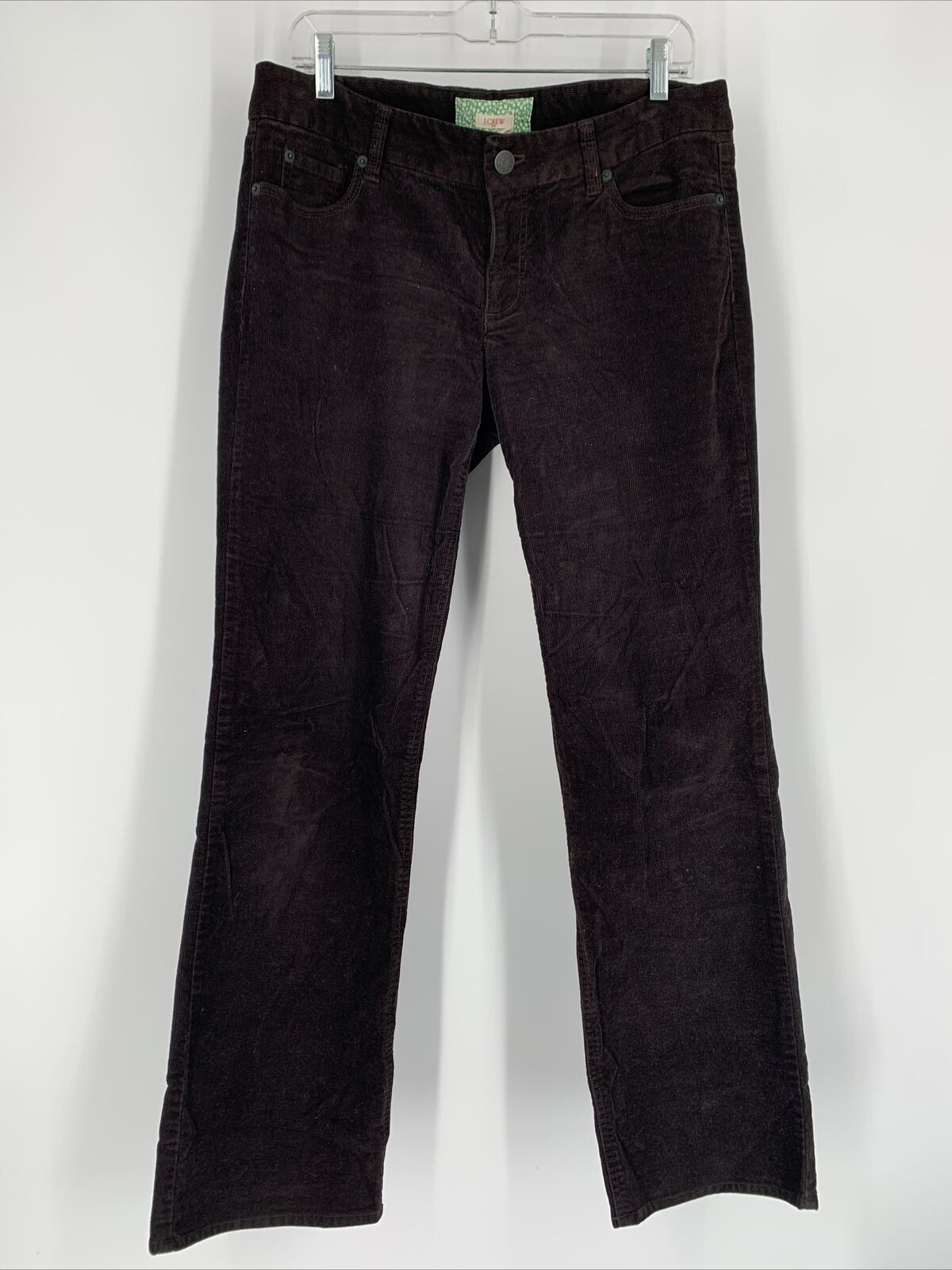 J Crew Corduroy Pants Women 10 Black Five Pocket … - image 1