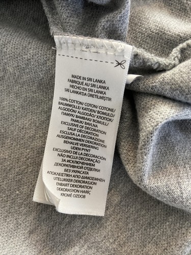 polo ralph lauren BIG PONY 1/4 button Hooded Sweatshirt Mens XL Gray - Afbeelding 8 van 10