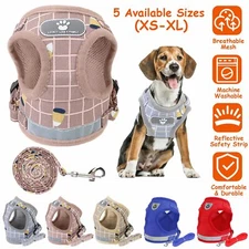 Pet Small Dog Puppy Harness Leash Set Reflective Mesh Vest Chest Strap XS-XL