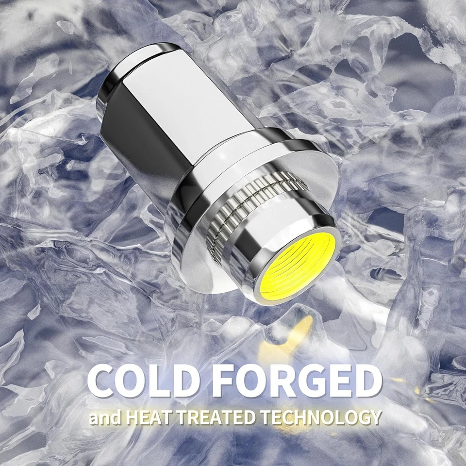 24 tuercas magníficas de fábrica Toyota OEM 12x1,5 cromadas Tacoma TRD 4Runner 1,87" de alto Foto 4 de 4