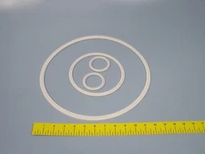 4 BVV Tri-Clamp Silicone Gasket Set 12" 6" 2" (QTY 4)