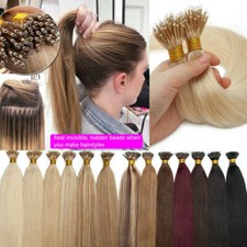 Nano Ring Tip Human Hair Extensions Micro Nano Beads Link RemyHair For Hairsalon