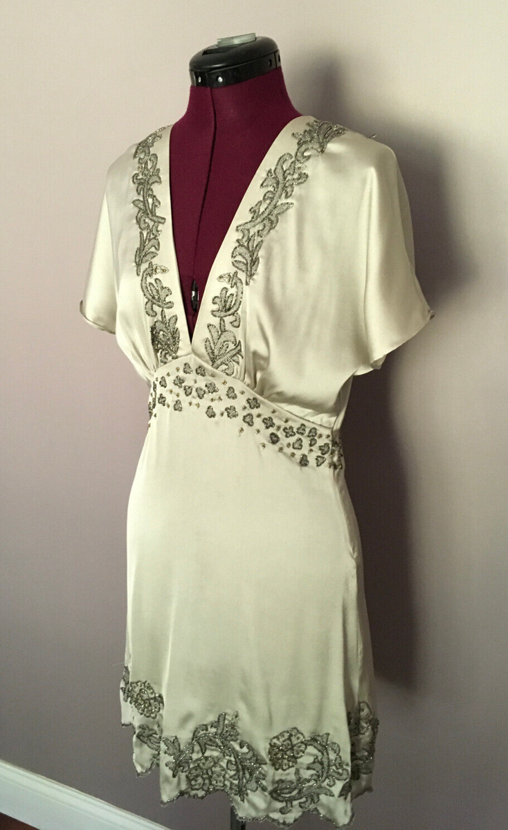 NWT ZARA WOMAN'S BEAUTIFUL EMBROIDERED DRESS GRAY/SILVER SIZE XS $ 169 |  eBay
