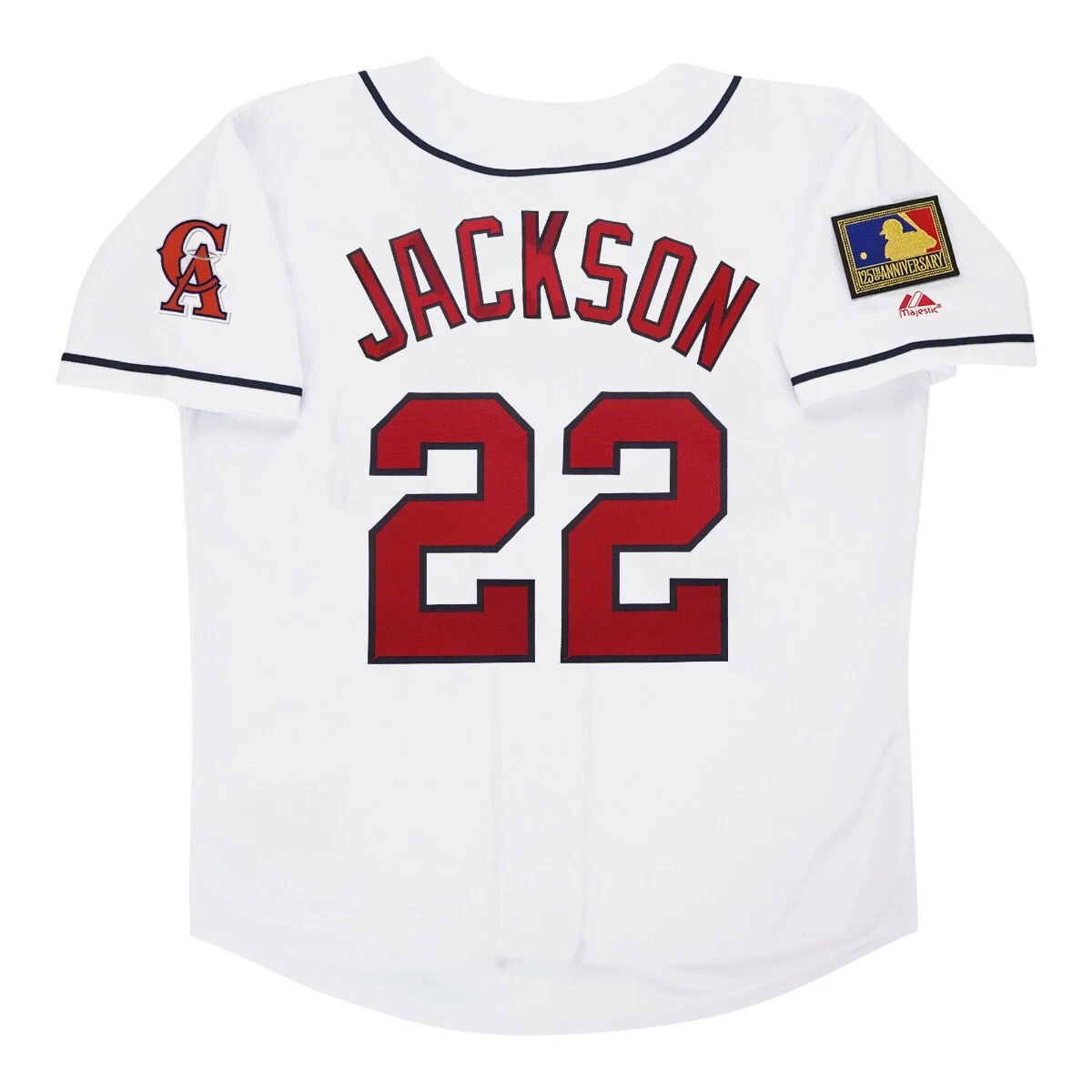 Bo Jackson 1994 California Angels Men's Home White Jersey w/ 125th  Patch