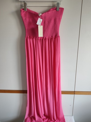 Ramy Brook Calista Coverup Dress Large semi sheer Deep Rose New with tags - Picture 5 of 5
