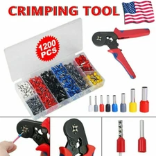 1200PCS Connectors Cord Wire Crimp Cable Pin End Bootlace Ferrule Terminals Kit