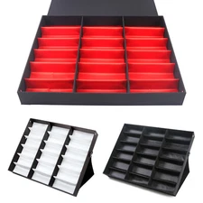 18 Slots Eyeglass Sunglasses Organizer Display for Multiple Eyewear Display Case