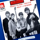 RARE COVER ORIGINAL 1966 BLUE LABEL LES BEATLES HELP EP 7" VINYL 45