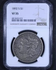 1892-S Morgan Silver Dollar - $1 NGC VF35 - Nice Original Example!