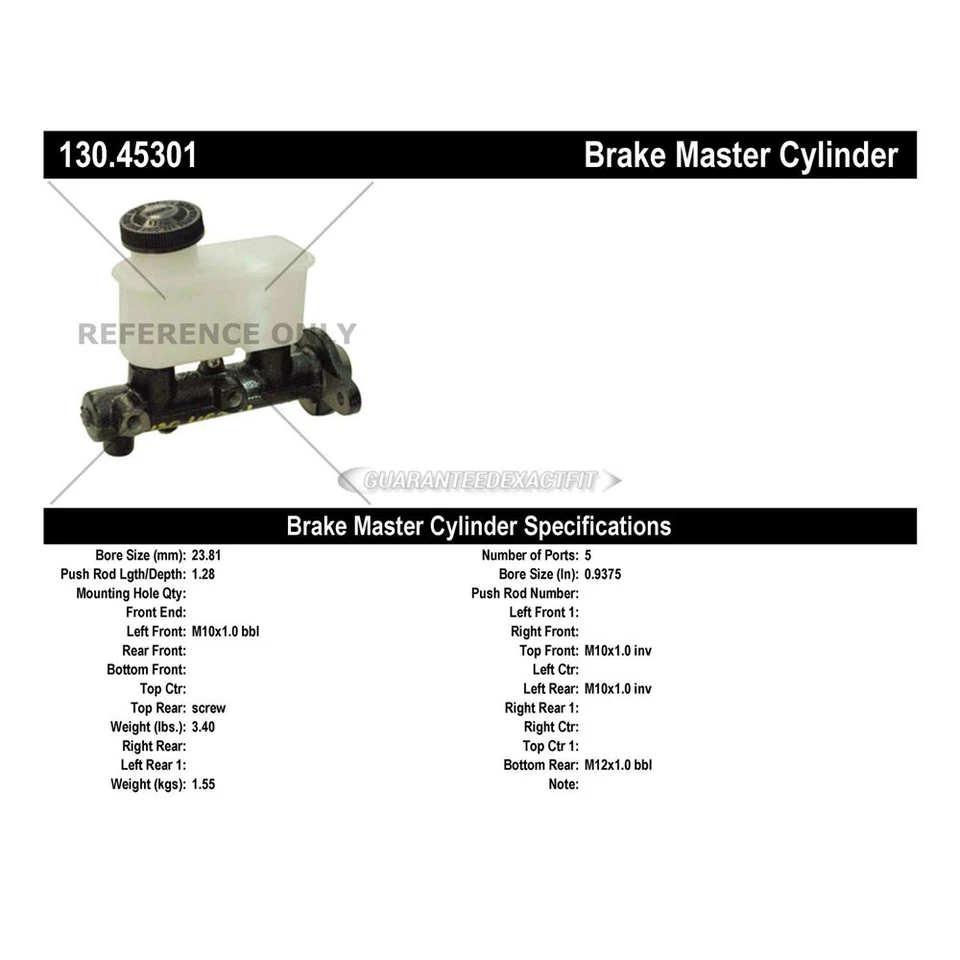For Mazda MPV 1989-1995 Centric Brake Master Cylinder TCP - Изображение 3 из 3