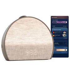 Restore 3 Sunrise Alarm Clock, Sound Machine, Smart Light (Cocoa) - White Noise,