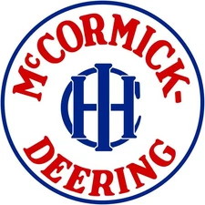 IHC, McCormick Deering New Steel Sign: 24" Dia. Round Made in USA