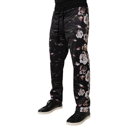 Dolce & Gabbana Rose Print Joggers, Men's Size IT 46, U.S. Fast Shipping