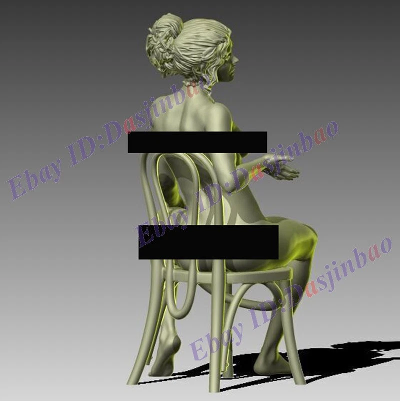 Chair NSFW Lady 1/10 1/8 1/6 1/4 1/3 3D Print Model Kit Unpainted Unassembled - Image 2 of 4