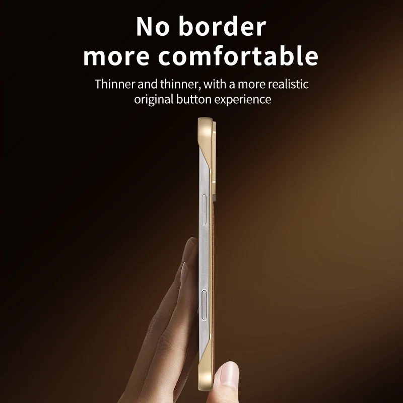 Funda de teléfono ultra aromaterapia de cuero con carga inalámbrica para Samsung Galaxy S25+ Foto 4 de 4