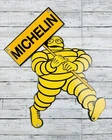 VINTAGE MICHELIN MAN TIRES 12x8" GASOLINE STATION PORCELAIN GAS MOTOR OIL SIGN