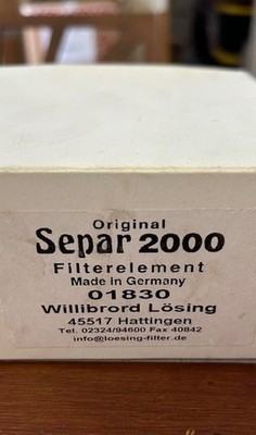 SEPAR 2000 FUEL/WATER FILTER 10 MICRON FOR SWK-200-18 AND SWK 2000-130