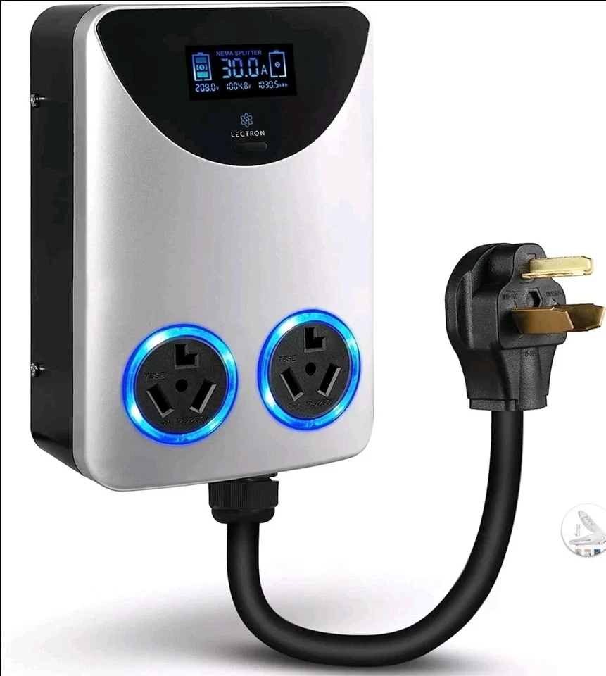 Lectron NEMA Socket Splitter (NEMA 10-30 to NEMA 10-30 / NEMA 10-30 Splitter) - Image 4 of 4